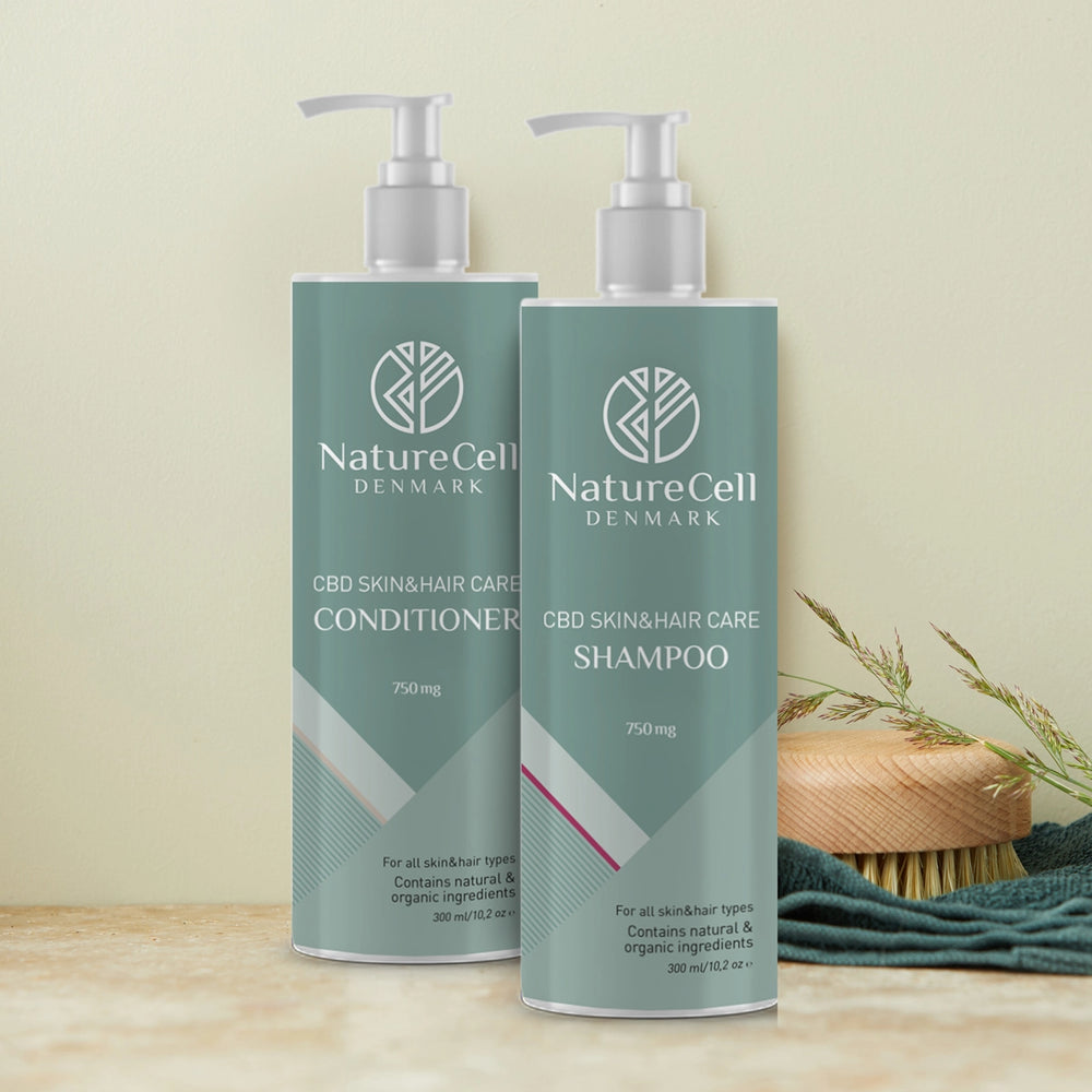 Komplet Hårpleje | Indhold: Shampoo og Conditioner med CBD